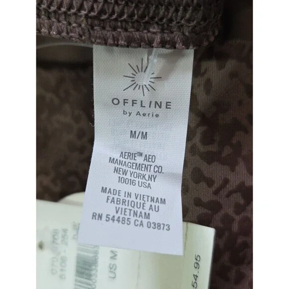 NWT OFFLINE by Aerie | Size Medium | High-Rise Metallic Mauve Snakeskin Leggings - Picture 8 of 14